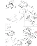510004392 Фиксатор Регулировки Сиденья Для Ski Doo Grand Touring, GTX 510006338