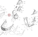 502007174 Панель Нижняя Правая Черная Для Ski Doo