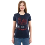 Футболка женская DRAGONFLY Sheregesh Синий 700123