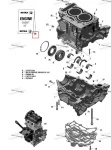420686024 Комплект Прокладок Двигателя Для Ski Doo 600 ACE 420686020, 420686021, 420686022