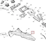 517309231 Панель Боковая Задняя Левая Серая Для Ski Doo SUMMIT Gen5