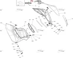 517308289 Вентиляционная Решетка Боковой Панели Правая Для Ski Doo 517305862
