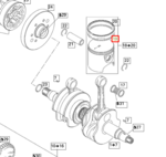 420815081Поршневое кольцо SEA DOO