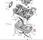 420812688 Площадка Картера Двигателя Для Ski Doo 850 E-TEC