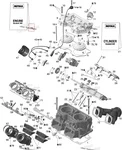 420891131 Полный Комплект Прокладок И Сальников Для Ski Doo Rotax 1000 SDI 420891136, 420630450, 420630451, 420630630