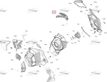 517308941 Вентиляционная Решетка Капота Правая Для Ski Doo SUMMIT, FREERIDE REV Gen5 517307994