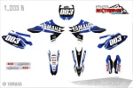 Наклейки VEL на кроссовый мотоцикл Yamaha