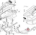 4706-772 Пластиковый Поддон Нижний Правый Для Arctic Cat