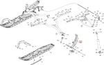 505074697 Поворотная Опора Левая Оранжевая Для BRP Lynx 505074557 505074697 Поворотная Опора Левая Оранжевая Для BRP Lynx 505074557