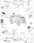 705000283 Кронштейн Фары Для BRP Can Am Traxter, Quest 2002-2005