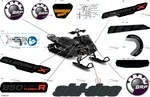516011476 Наклейка Капота Ski-Doo Для Ski Doo SUMMIT, FREERIDE REV Gen5