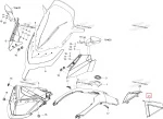 517304083 Заглушка Бензобака Левая Красная Для Ski Doo GTX, Grand Touring