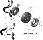 420889909 Статор Генератора Для Ski Doo 420889904, 420889907, 420889908