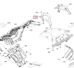 705017339 Кронштейн Радиатора Левый Для BRP Can Am Outlander XMR 705016600