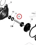 420837921 Вал Привода Помпы Для Ski Doo 1200 2009-2019