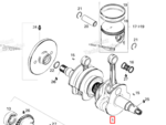 421000073 Коленчатый вал (Rotax 657 94-95) BRP SEA DOO