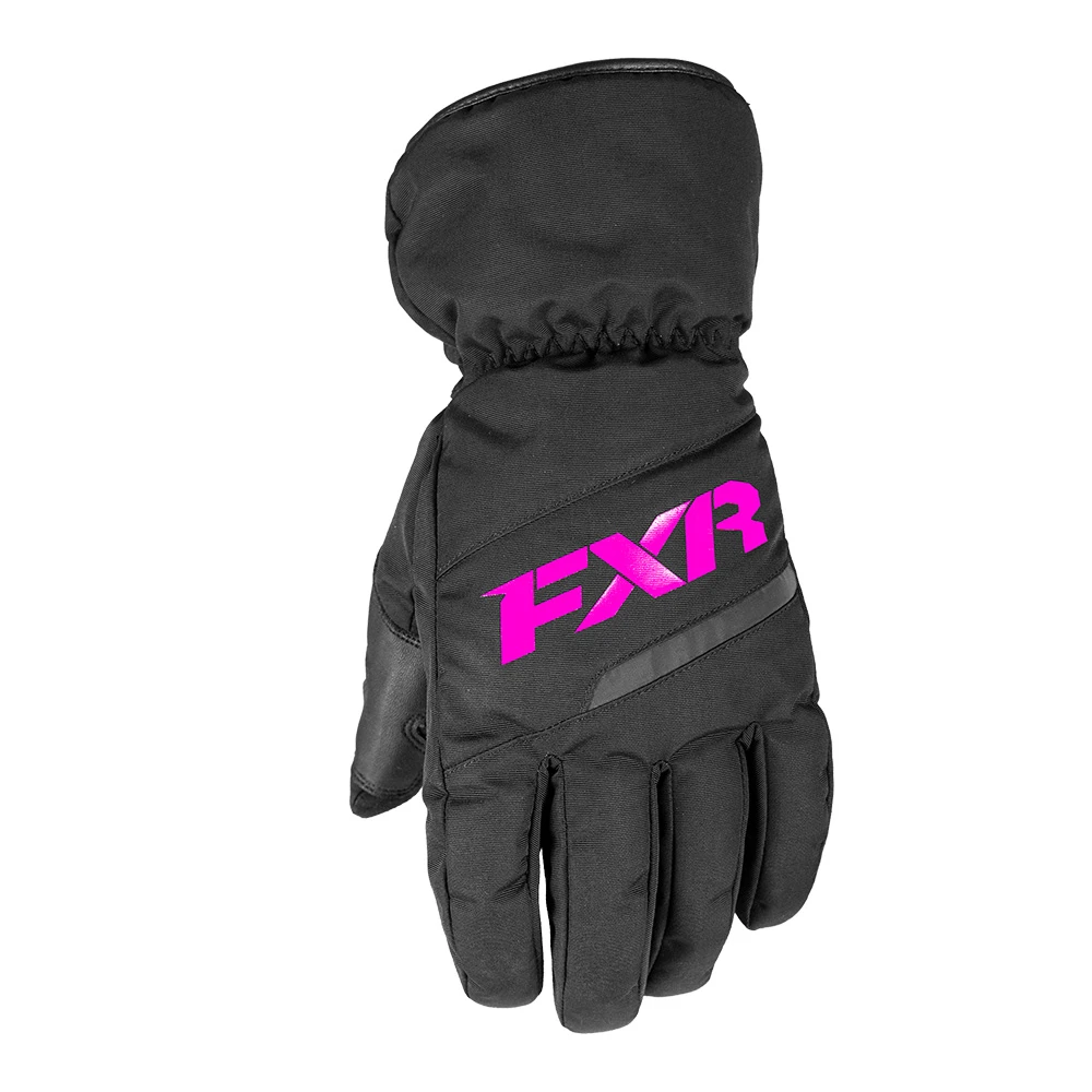 Детские перчатки FXR Octane с утеплителем Black/Fuchsia, S, 190832-1090-07