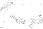 705018079 Бампер Задний Красный Для BRP Can Am Outlander 1000R EFI 4X4 XMR 2024