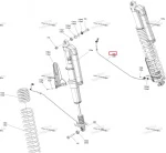 710008262 Проводка Заднего Амортизатора Для BRP Can Am Maverick R