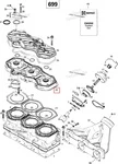 420923127 Голова Цилиндров Для Ski Doo