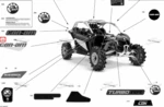 704907815 Наклейка на левую дверь Can-Am Maverick Turbo RR - XMR