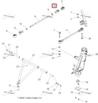 MP-51-1021 MAX POWER Рулевой Наконечник Для Polaris 7061019, 7061034, 7061139, 5411291, 5412928, AT-08131