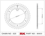 B5633-41 RK CHAINS Звезда 41 зубьев для цепи 525 для мотоцикла ведомая BMW  JTR6, JTR641, JTR6.41, JTR6-41