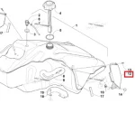 4706-747 Накладка Бензобака Левая Для Arctic Cat BEARCAT