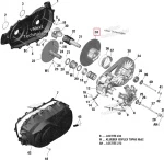 420280238 Щека Ведомого Вариатора Внутренняя Для BRP Can Am 420280499, 420280236, 420280497