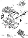 420931565 Прокладка Картера Для Ski Doo 420931566, 420931568