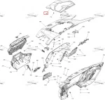 708500003 Накладка Капота Центральная Для BRP Can Am Maverick R