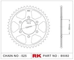 B5082-39 RK CHAINS Звезда 39 зубьев для цепи 525 для мотоцикла ведомая Kawasaki JTR1489, JTR148939, JTR1489.39, JTR1489-39