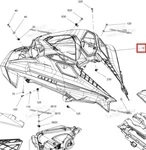 517307782 Капот Синий Для Ski Doo SUMMIT 850 E-TEC X 2022 517307433