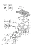 420613681 Крышка цилиндров SEA DOO
