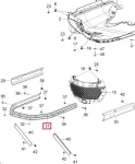 502007115 Передний Бампер Для Ski Doo Skandic