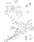 504096800 Шестерня КПП 56 Зубьев Для Ski Doo