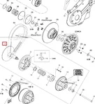415128601 Шкив Ведущего Вариатора Неподвижный Для Ski Doo