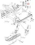 505070013 Амортизатор Передней Подвески Для Ski Doo 1999-2001
