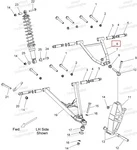 1824081-458 Рычаг Верхний Правый Черный Для Polaris 1824081-067