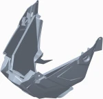 2640173-070 Панель Передняя Нижняя Черная Для Polaris AXYS 2635042-070, 2635745-133, 2635745-293, 2635745-485, 2635745-619, 2635745-647, 2640175-293