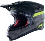 Шлем Карбоновый ALPINESTARS S-M10 AMS21 GREY/YELLOW FLO/BLACK MIPS 8302421-9059