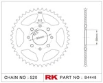 B4448-45 RK CHAINS Звезда 45 зубьев для цепи 520 для мотоцикла ведомая KTM, Honda JTR273, JTR27345, JTR273.45, JTR273-45