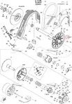 417127408 Вал Ведомого Вариатора В Сборе С Щекой Для Ski Doo Expedition 1200 REV XU 417127199, 417127330