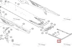 518335952 Бампер Задний Черный Для Ski Doo FREERIDE, SUMMIT 165 2026+ REV GEN5