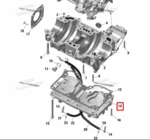 420812688 Площадка Картера Двигателя Для Ski Doo 850 E-TEC