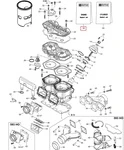 420888721 Комплект Прокладок Двигателя Для Ski Doo 500 2001-2003 420888726, 420888722