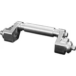 TKI-A0502 TKI Offset Axle 2 Wheel Ось Для 2ух Натяжных Роликов С Отступом 1/2' Серебристая