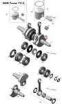 415129609 Коленвал Для Ski Doo 800 420892565, 420893090, 420893098, 420893099, 421000668, 420893097
