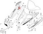 3718-318 Боковая Панель Капота Правая Черная Для Arctic Cat BearCat