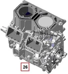 420084949 Двигатель Лонг Блок Для Ski Doo 850 E-TEC TURBO R 420084948, 420084946, 420084947